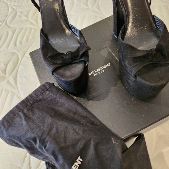 SAINT LAURENT PLATFORM Sandals 👡 - Picture 8 of 12